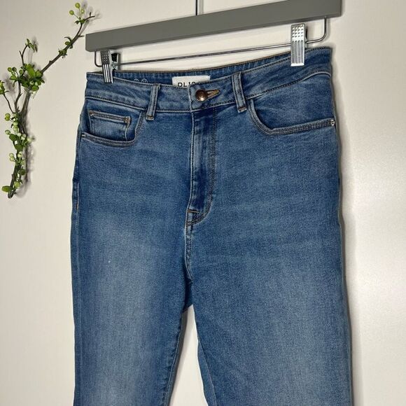DL1961 Jackie High Rise Cropped Flare Jeans Raw Hem Sz 29 - Picture 2 of 12